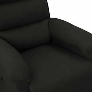 Elektrické polohovací křeslo černé textil - obrázek 8