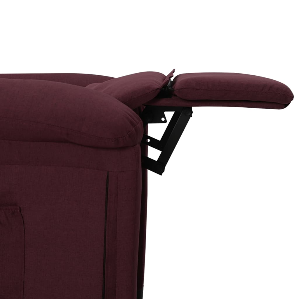 elektrisks atpūtas krēsls, atgāžams, violets audums | Stepinfit.lv