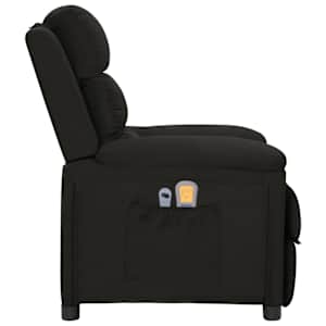 Elektrické masážní křeslo černé textil - obrázek 4