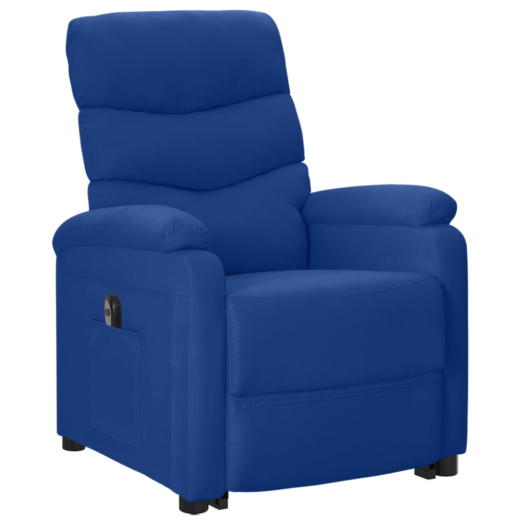 vidaXL Sta-op-stoel stof blauw