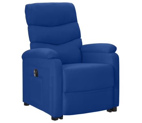 vidaXL Fauteuil Bleu Tissu