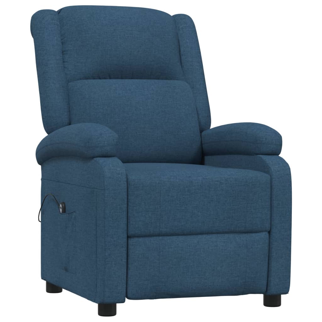 

vidaXL Fauteuil verstelbaar elektrisch stof blauw