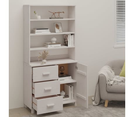 vidaXL Kaappi HAMAR valkoinen t&auml;ysi m&auml;nty