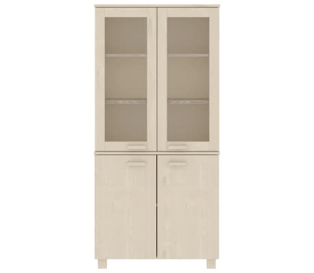 vidaXL Buffet HAMAR Bois massif de pin Marron miel