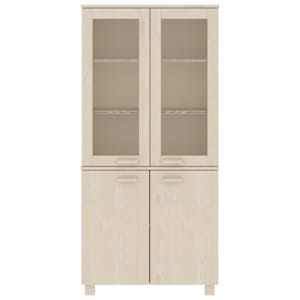 vidaXL Buffet HAMAR Bois massif de pin Marron miel