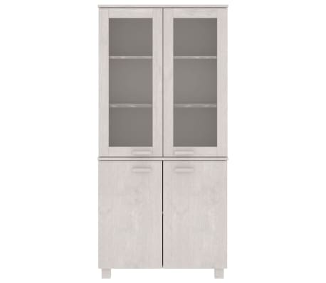 vidaXL Buffet HAMAR Bois massif de pin Blanc