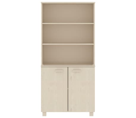 vidaXL Kredens HAMAR, miodowy brąz, lite drewno sosnowe