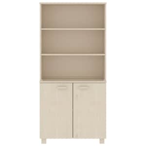 vidaXL Kredens HAMAR, miodowy brąz, lite drewno sosnowe