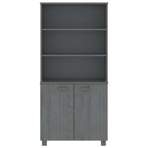 vidaXL Highboard HAMAR Solid Wood Pine Dark Grey