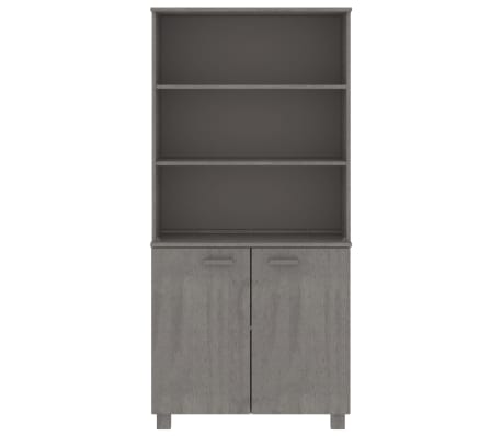 vidaXL Buffet HAMAR Bois massif de pin Gris clair
