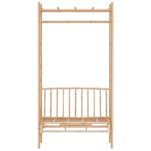 Zahradní lavice s pergolou 116 cm bambus - obrázek 3