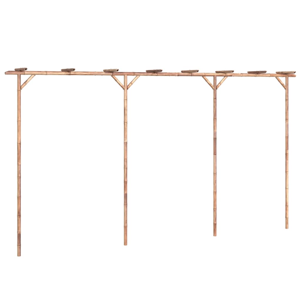 Pergolă, 385x40x205 cm, bambus
