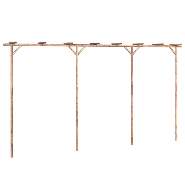 vidaXL bambusest lehtla, 385 x 40 x 205 cm