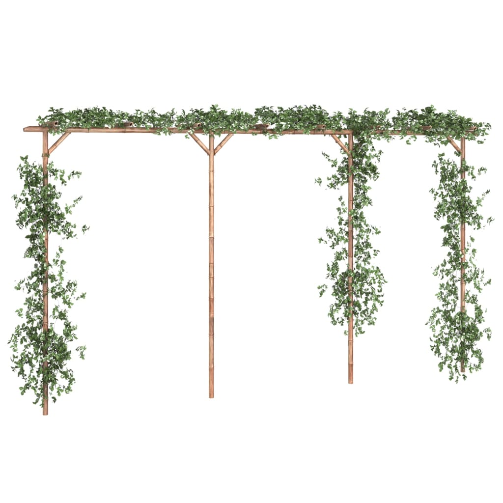 vidaXL bambusz pergola 385 x 40 x 205 cm