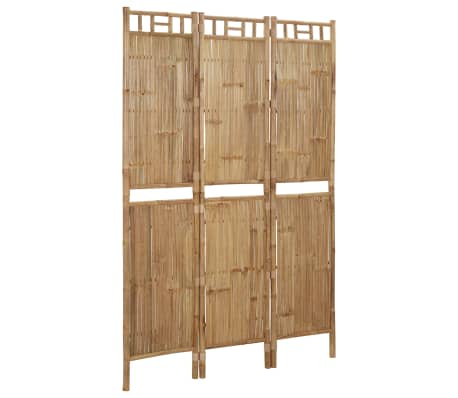 vidaXL 3-Panel Room Divider Bamboo 120x180 cm | vidaXL.ie