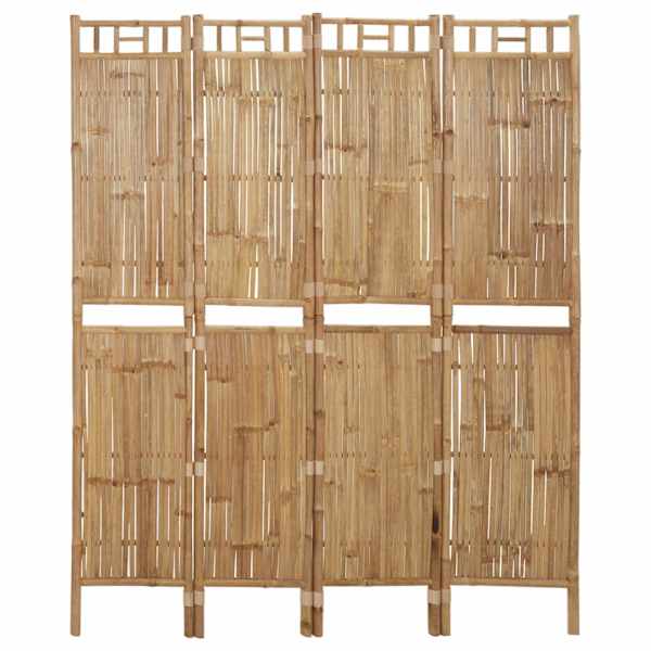 vidaXL 4 paneeliga ruumijagaja, bambus, 160 x 180 cm