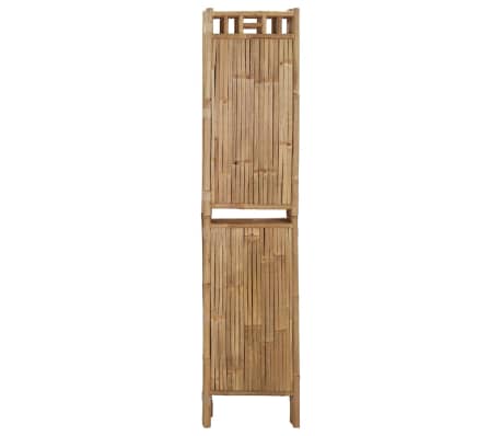 Room Divider 6 Panel Bamboo - 180cm x 300cm -(SPY-028) White