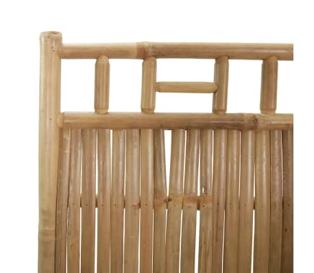 Room Divider 6 Panel Bamboo - 180cm x 300cm -(SPY-028) White main image 1