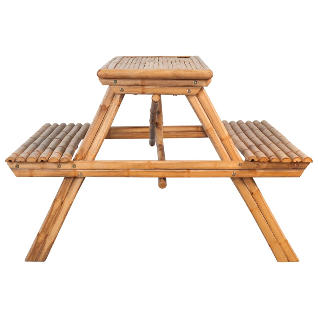 

vidaXL Picknicktafel 115x115x81 cm bamboe