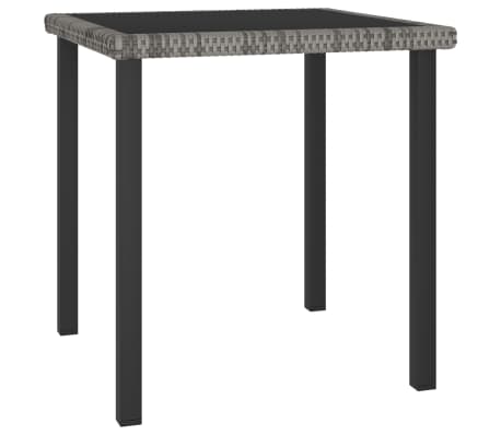 vidaXL Utend&oslash;rs spisestue 3 deler polyrotting gr&aring;