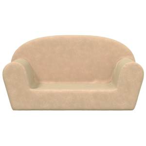 vidaXL 2-personers sofa til b&oslash;rn bl&oslash;dt plys cremefarvet