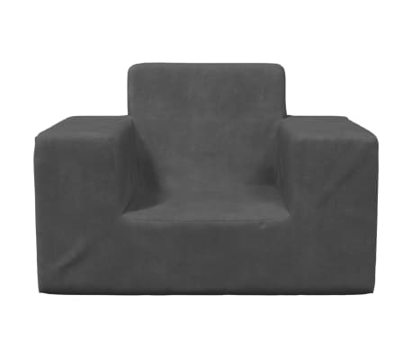 vidaXL lastediivan, antratsiithall, pehme pl&uuml;&uuml;s