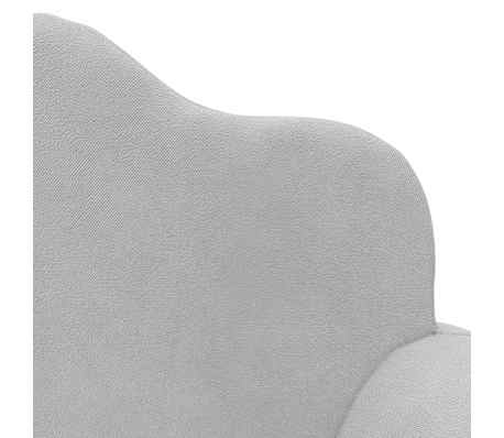 Canapé Enfant Doux Et Moelleux - Housse étoilée Gris Clair Amovible - Remplissage Mousse - Pour Lecteur Et Jeu - Sécurité Bords Arrondis