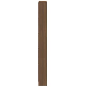Botník hnědý dub 59 x 17 x 169 cm kompozitní dřevo - obrázek 7