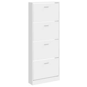 Botník bílý s vysokým leskem 59x17x150 cm kompozitní dřevo - obrázek 2