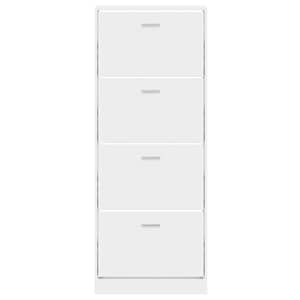 Botník bílý s vysokým leskem 59x17x150 cm kompozitní dřevo - obrázek 4