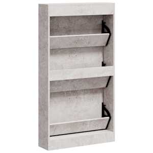 Botník betonově šedý 59 x 17 x 108 cm kompozitní dřevo - obrázek 6