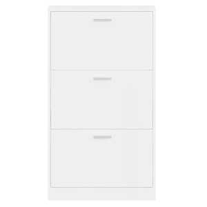Botník bílý s vysokým leskem 59x17x108 cm kompozitní dřevo - obrázek 6