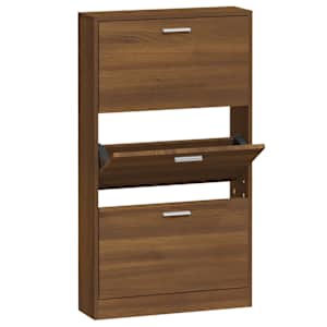 Botník hnědý dub 59 x 17 x 108 cm kompozitní dřevo - obrázek 2