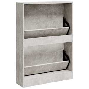 Botník betonově šedý 59x17x81 cm kompozitní dřevo - obrázek 6
