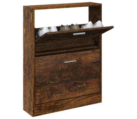 vidaXL Ormarić za cipele boja hrasta 59x17x108 cm konstruirano drvo