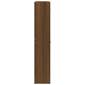 Botník hnědý dub 59x17x81 cm kompozitní dřevo - obrázek 5