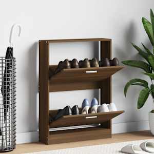 Omarica za čevlje rjav hrast 59x17x81 cm inženirski les