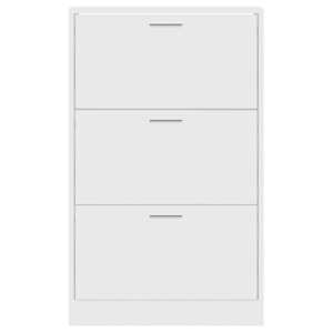 Botník bílý s vysokým leskem 63x24x103 cm kompozitní dřevo - obrázek 4