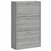 vidaXL jalatsikapp, hall Sonoma tamm, 63 x 24 x 103 cm, tehispuit