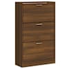 vidaXL jalatsikapp, pruun tamm, 63 x 24 x 103 cm, tehispuit