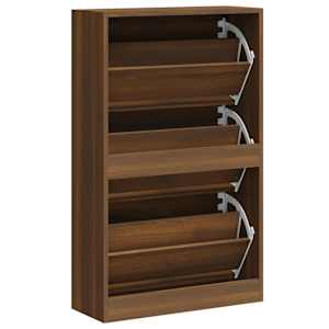 Botník hnědý dub 63x24x103 cm kompozitní dřevo - obrázek 6