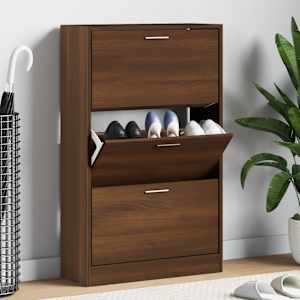 Omarica za čevlje rjavi hrast 63x24x103 cm inženirski les