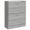 vidaXL jalatsikapp, hall Sonoma tamm, 63 x 24 x 81 cm, tehispuit