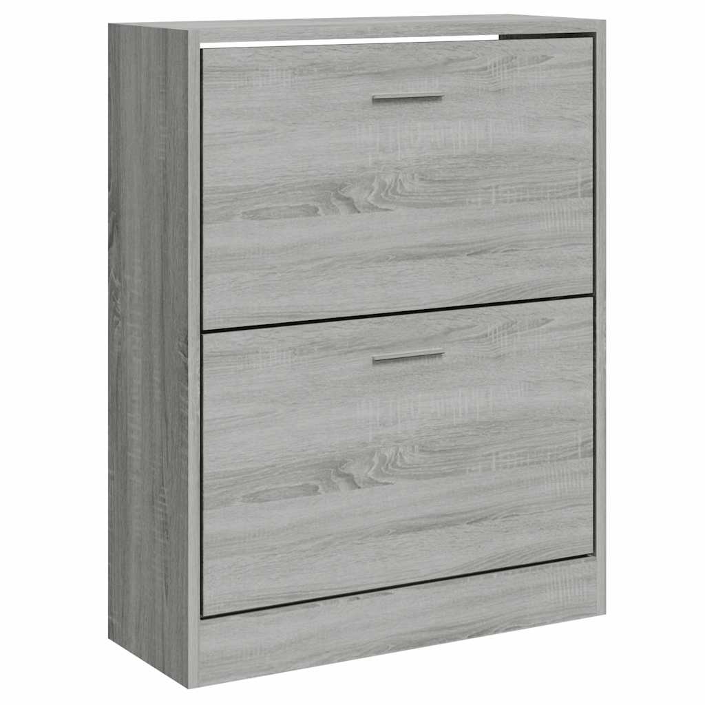 vidaXL Botník šedý sonoma 63 x 24 x 81 cm kompozitní dřevo
