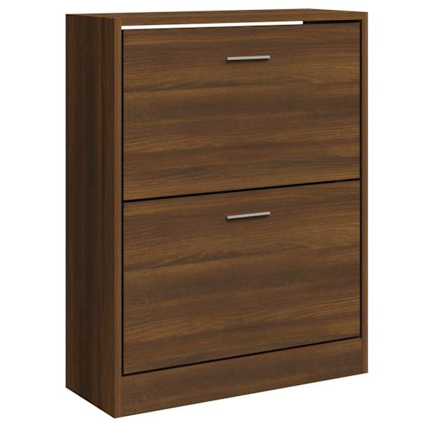 vidaXL jalatsikapp, pruun tamm, 63 x 24 x 81 cm, tehispuit
