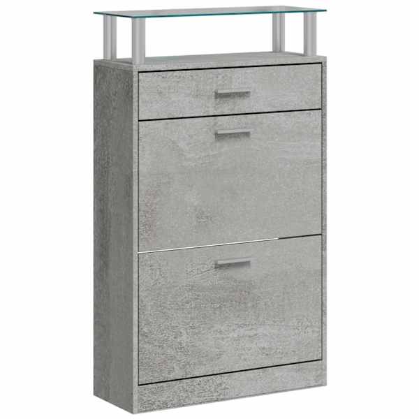 vidaXL kingakapp, betoonhall, 63 x 24 x 104 cm, tehispuit