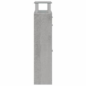 Botník betonově šedý 63 x 24 x 104 cm kompozitní dřevo - obrázek 5