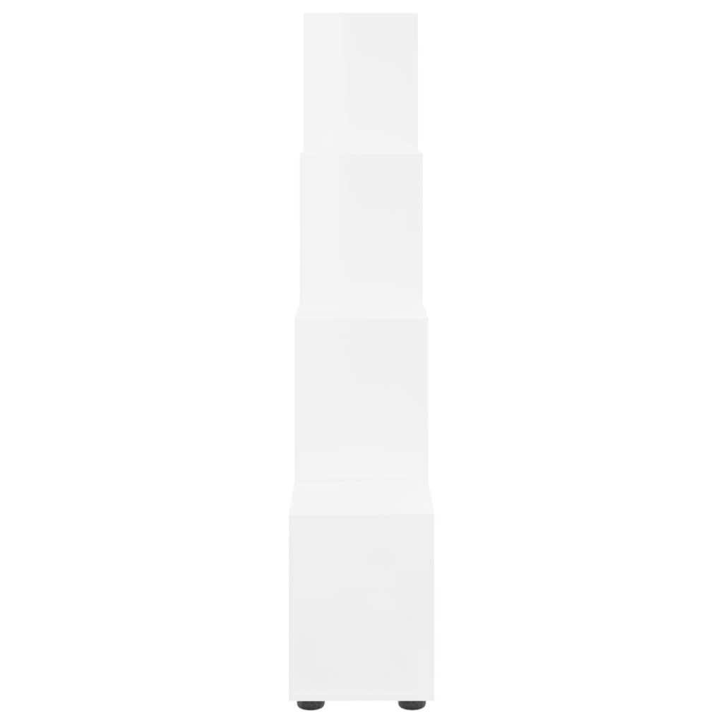 Treppenregal Hochglanz-Weiß 142 cm Holzwerkstoff | Stepinfit.de
