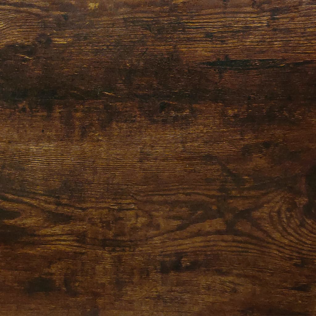 Füstös tölgyszínű szerelt fa lépcsős könyvespolc 142 cm 