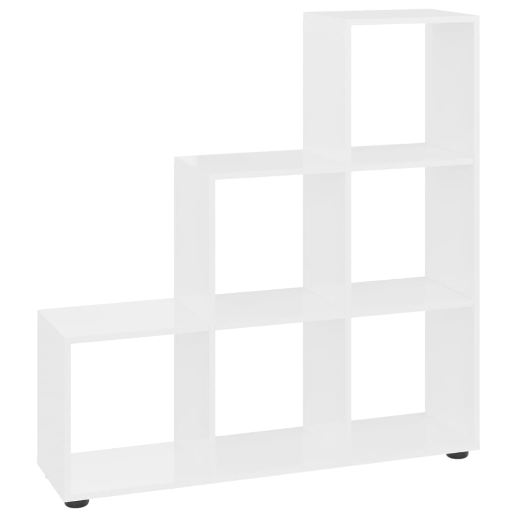 Treppenregal Hochglanz-Weiß 107 cm Holzwerkstoff | Stepinfit.de